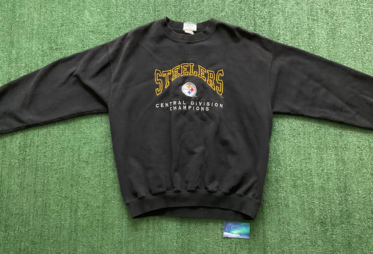 Vintage Pittsburgh Steelers Central Division Champions sweatshirt