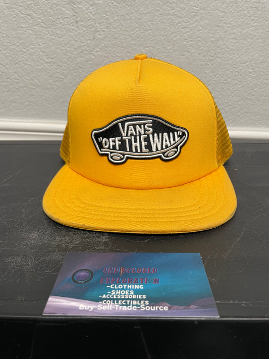Vans Off The Wall yellow mesh hat