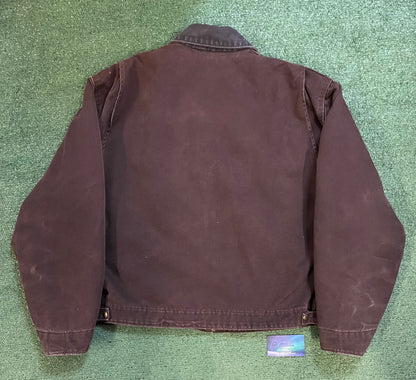 Vintage 2000s Carhartt dark brown Detroit jacket