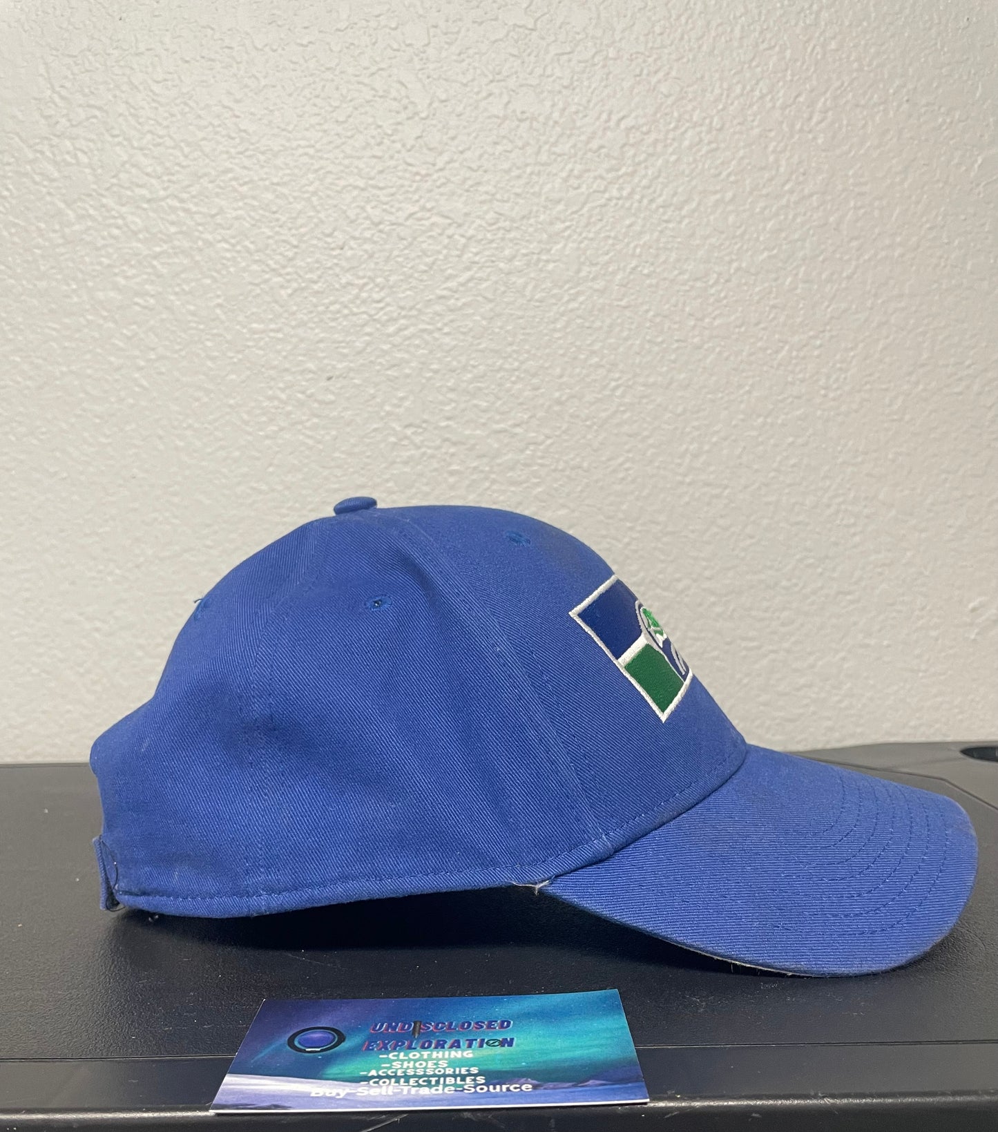 Seattle Seahawks blue throwback logo hat