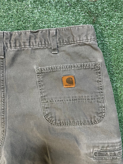 Vintage Carhartt carpenter moss green pants