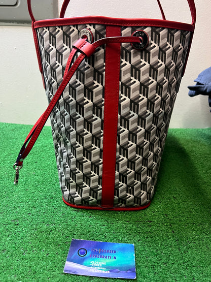 MCM Reversible Liz Visetos candy red bag