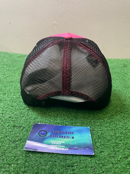 Von Dutch pink and black rhinestone hat