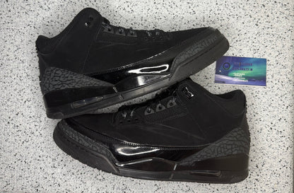 Jordan 3 Black Cat 11 Men/12.5 Women “Preowned”