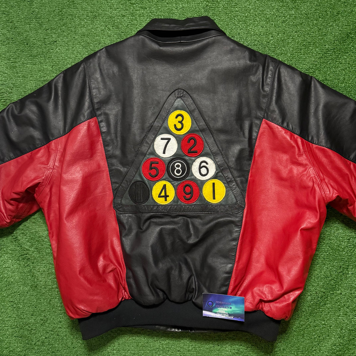 Vintage Custom 8 Ball Pool Leather Jacket