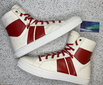 Amiri Sunset Leather Sneaker White Red 12 Men/45 EU “Preowned”