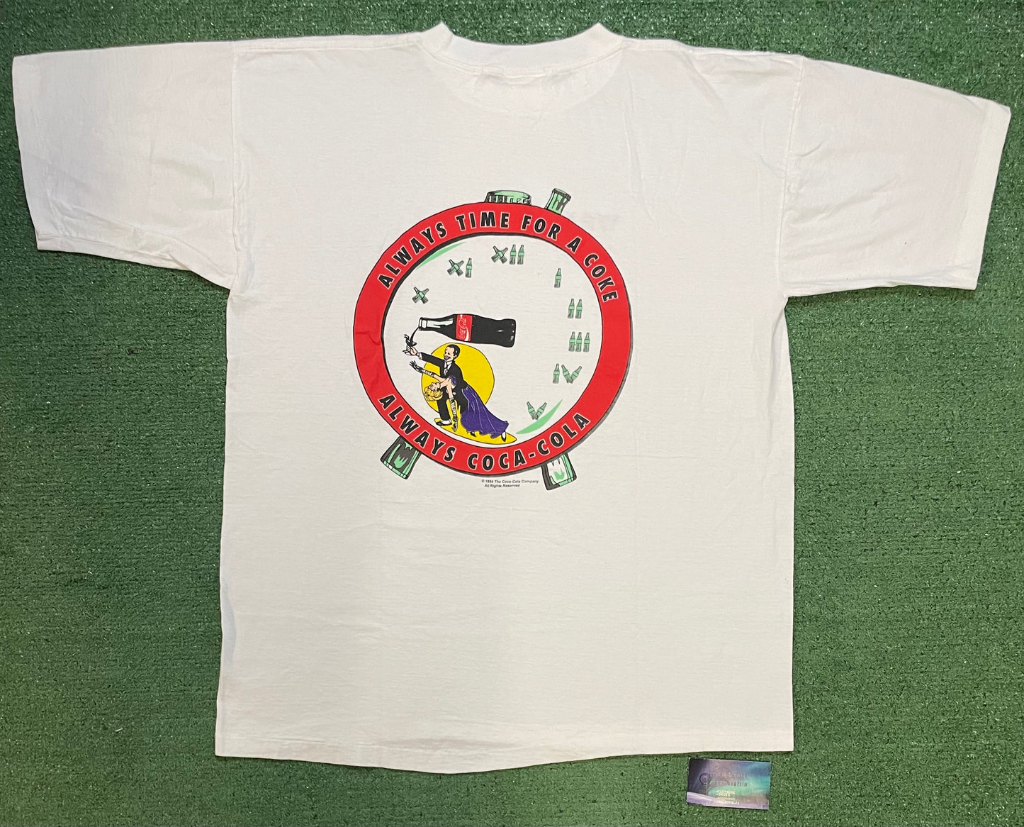 Vintage What Time Is It? Coca Cola clock tee
