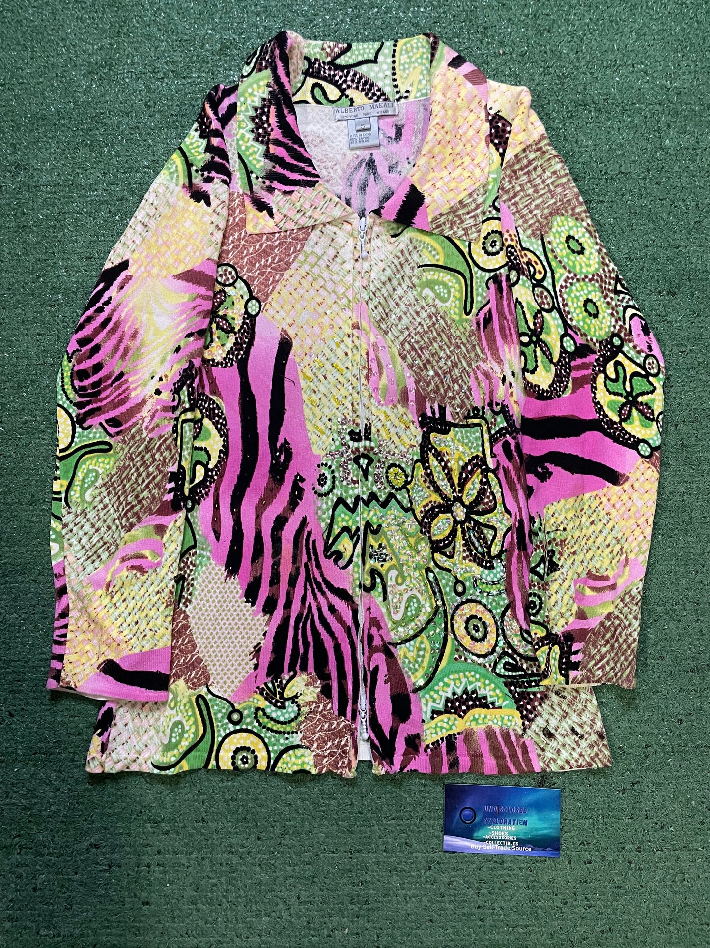 Alberto Makali  zip front jacket