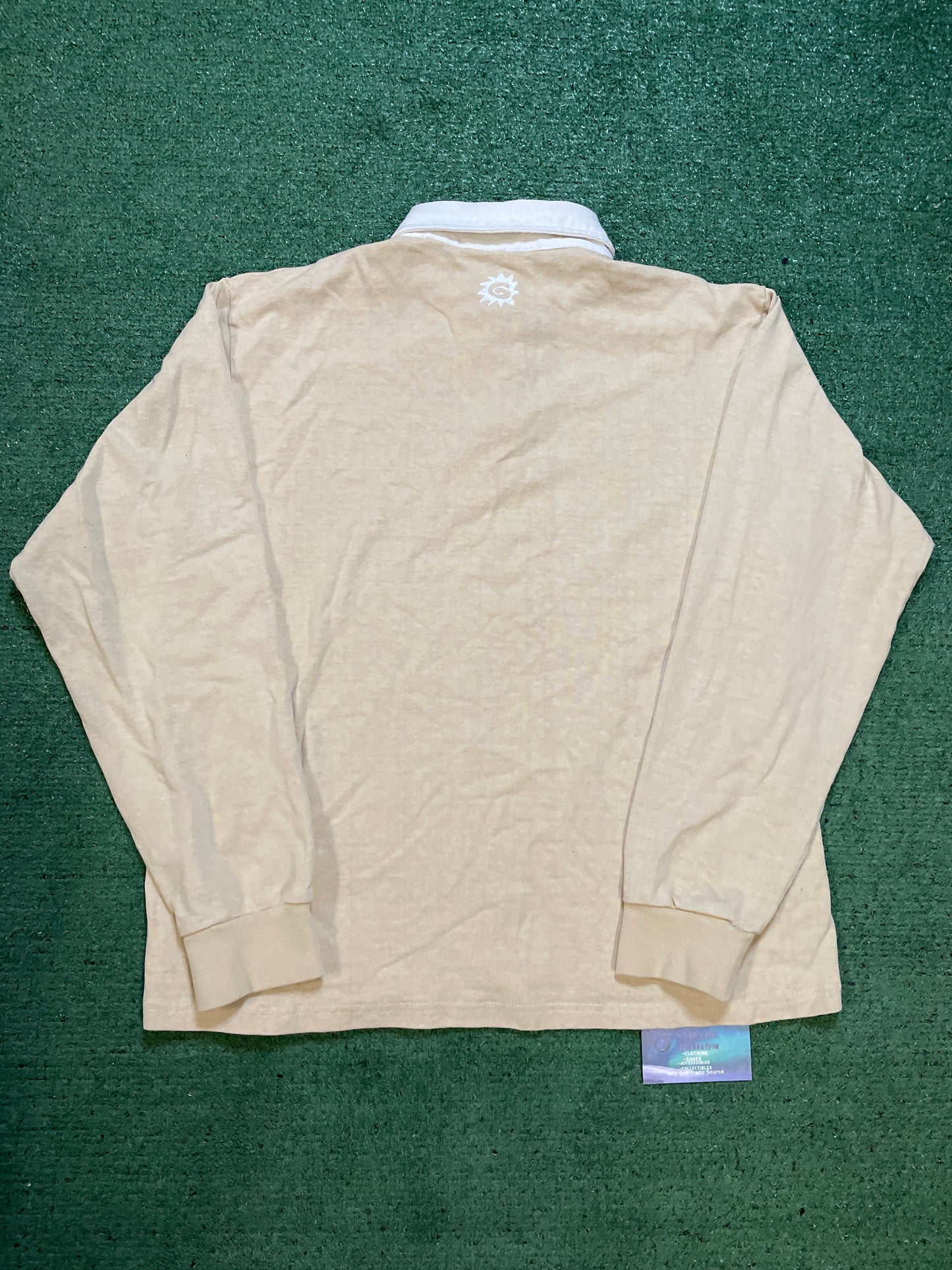 Goodlids beige and white longsleeve polo