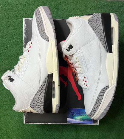 Jordan 3 white cement reimagined size 12men/13.5women