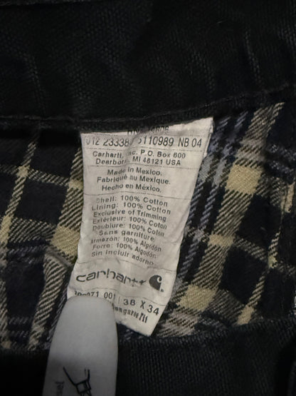 Carhartt Double Knee Black Lined Jeans
