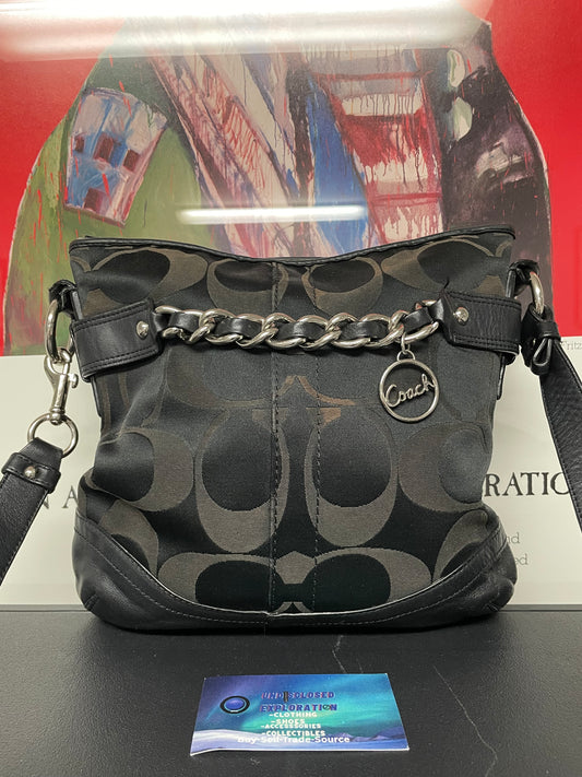 COACH Signature Optic Chain shoulder bag