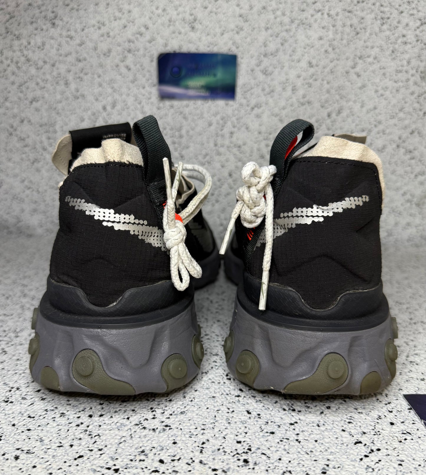 Nike React WR ISPA Gunsmoke 12 Men/13.5 Women “Preowned”