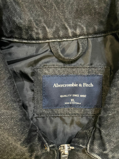 Abercrombie & Fitch black wash zipup jacket