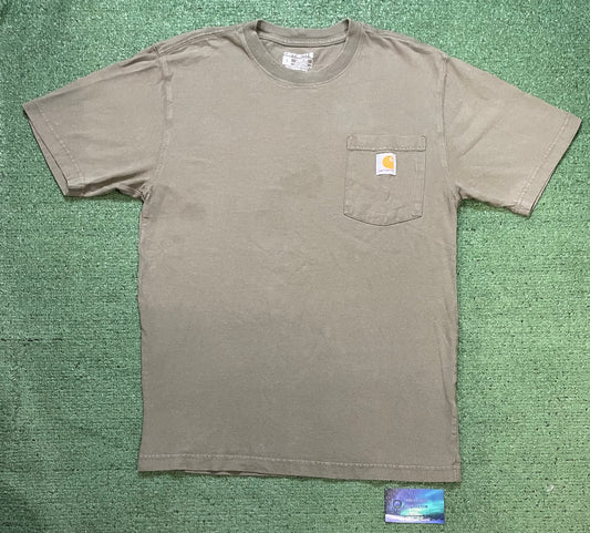 Carhartt olive pocket tee