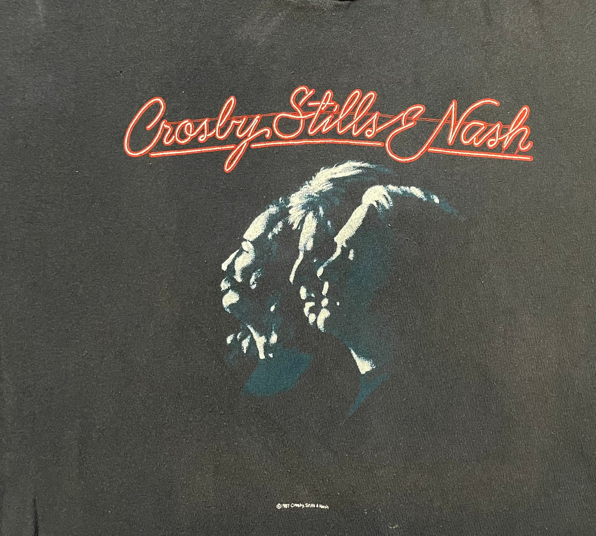 Vintage 80s Crosby Stills & Nash Acoustic Tour tee