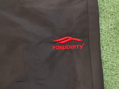 Raspberry black nylon pants