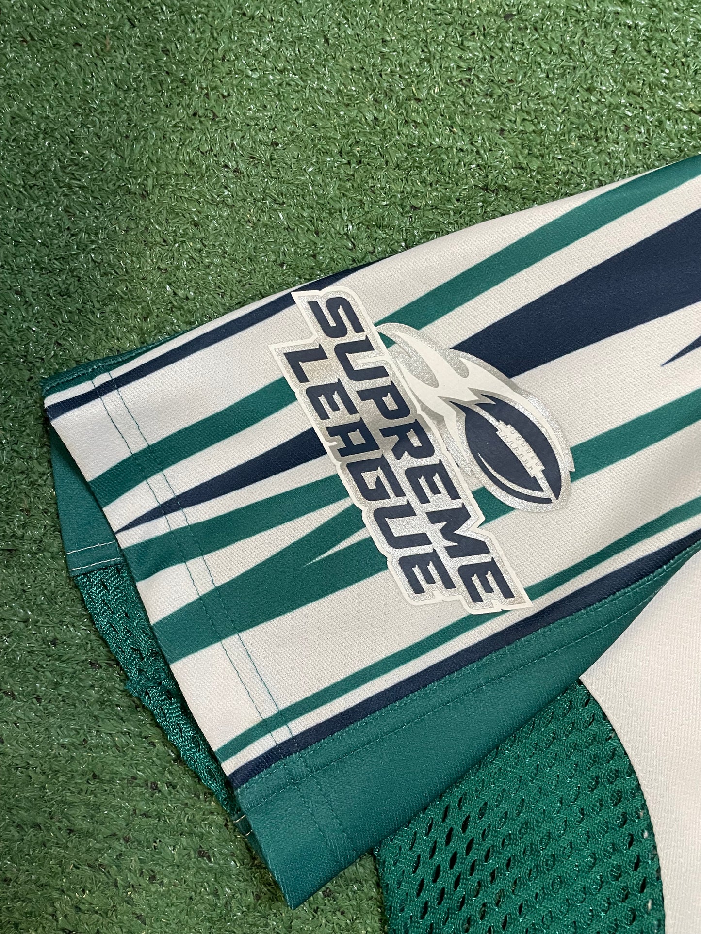 Supreme sudden death teal jersey
