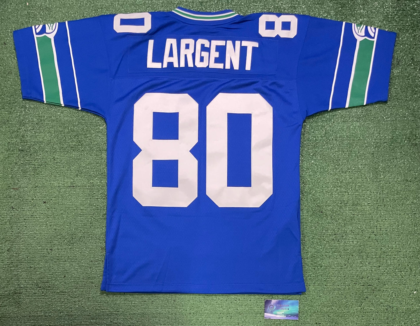 Seattle Seahawks Mitchell & ness Steve Largent #80 blue jersey