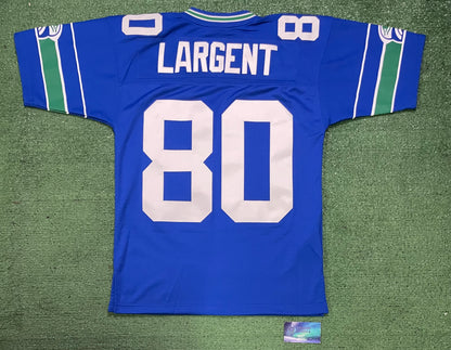 Seattle Seahawks Mitchell & ness Steve Largent #80 blue jersey