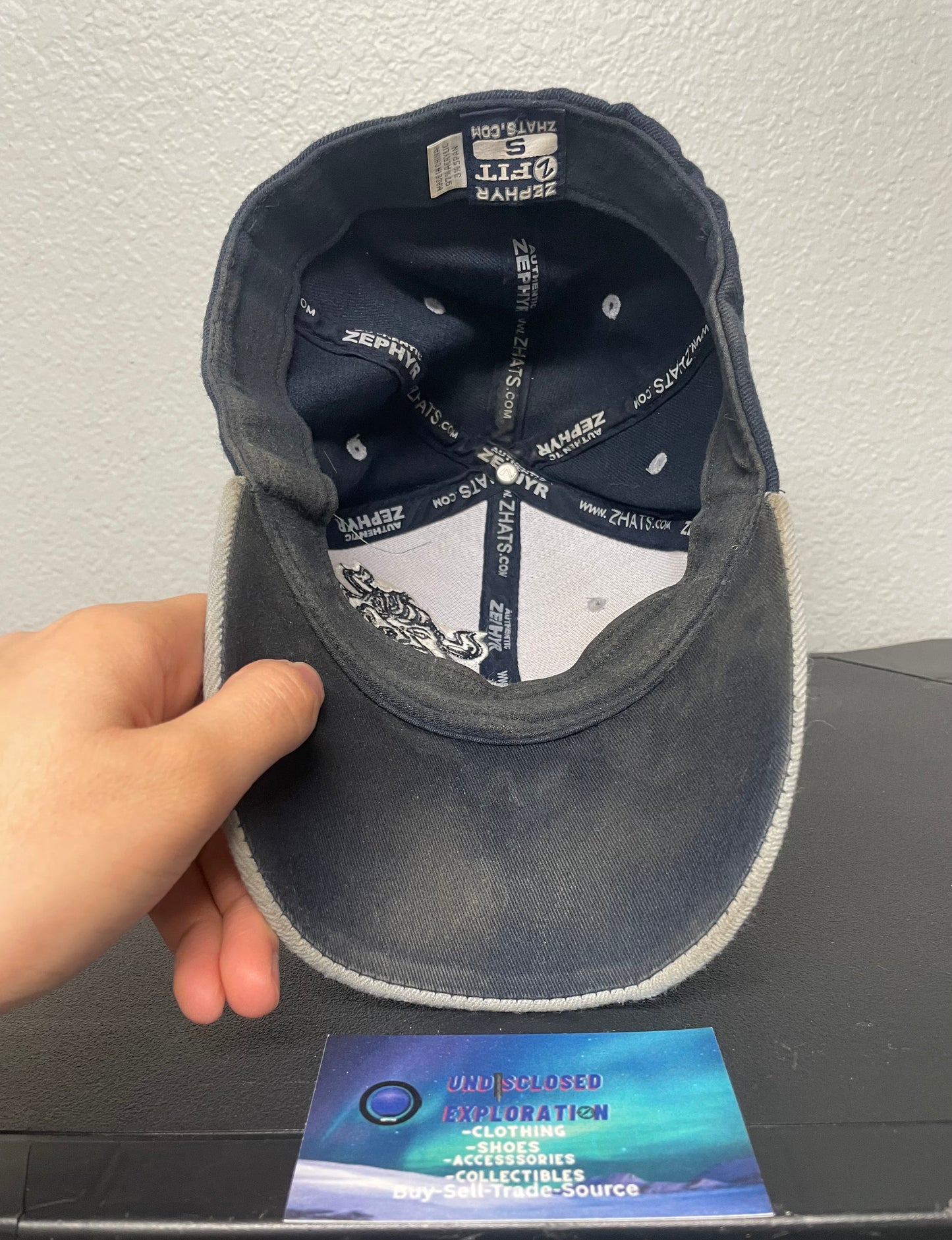 Vintage Utah State university grey and navy hat