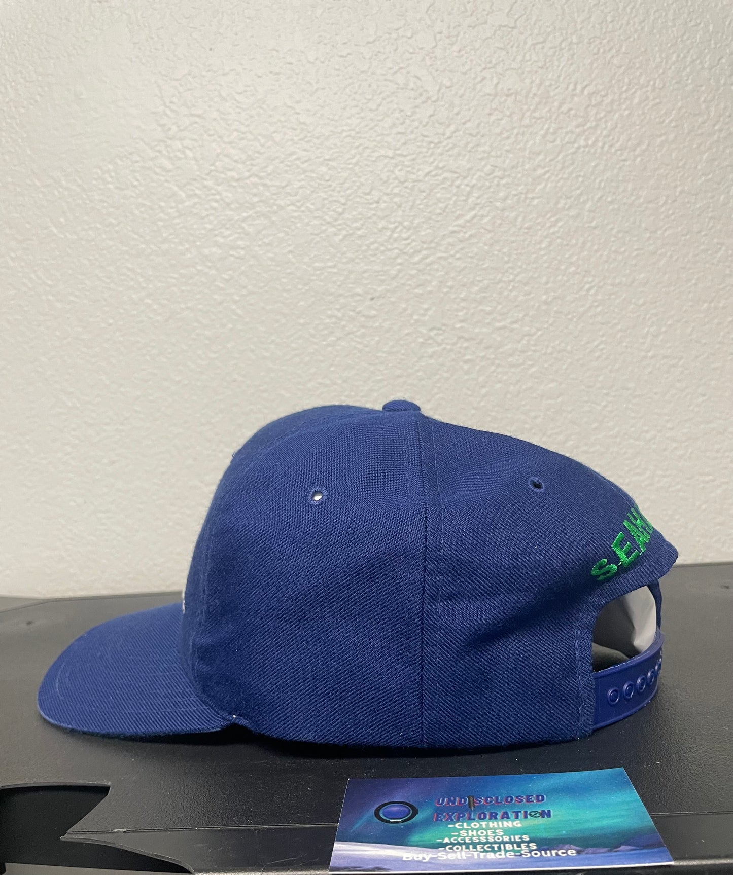 Vintage 1970s Seattle Seahawks blue and white hat
