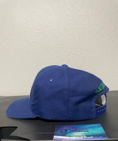 Vintage 1970s Seattle Seahawks blue and white hat