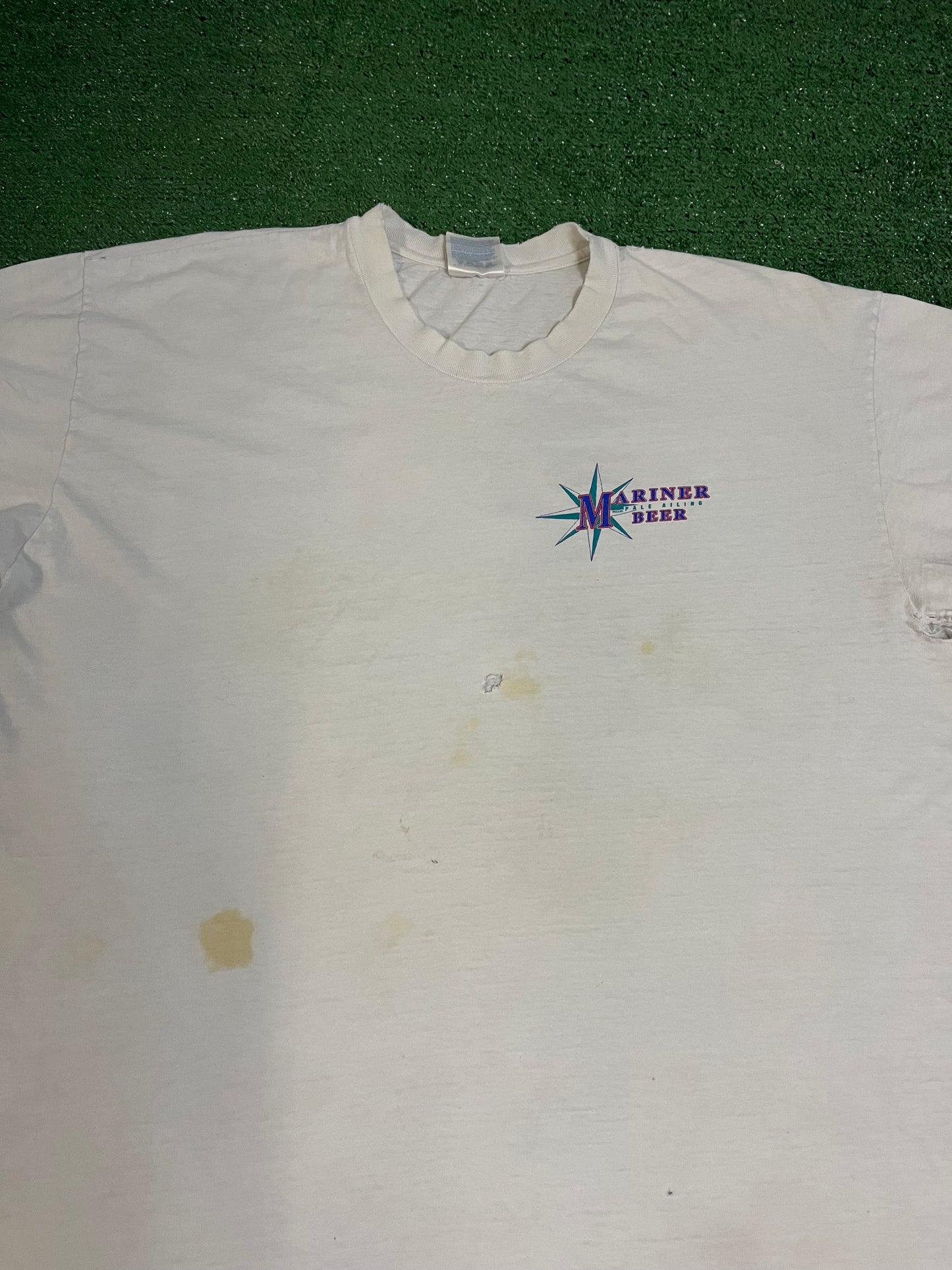 Vintage 1990s Seattle mariners beer tee