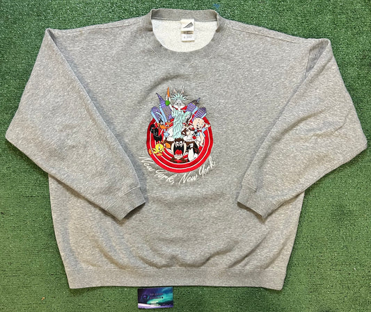 Vintage 1990s looney tunes New York crewneck