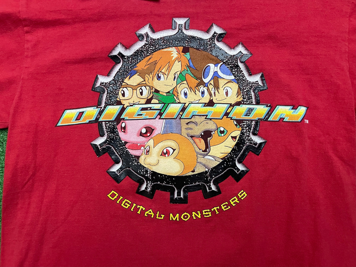 Vintage Digimon Anime 2000 Shirt Youth Medium