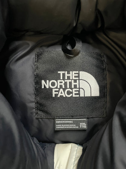 The North Face Nuptse 700 blue and white jacket