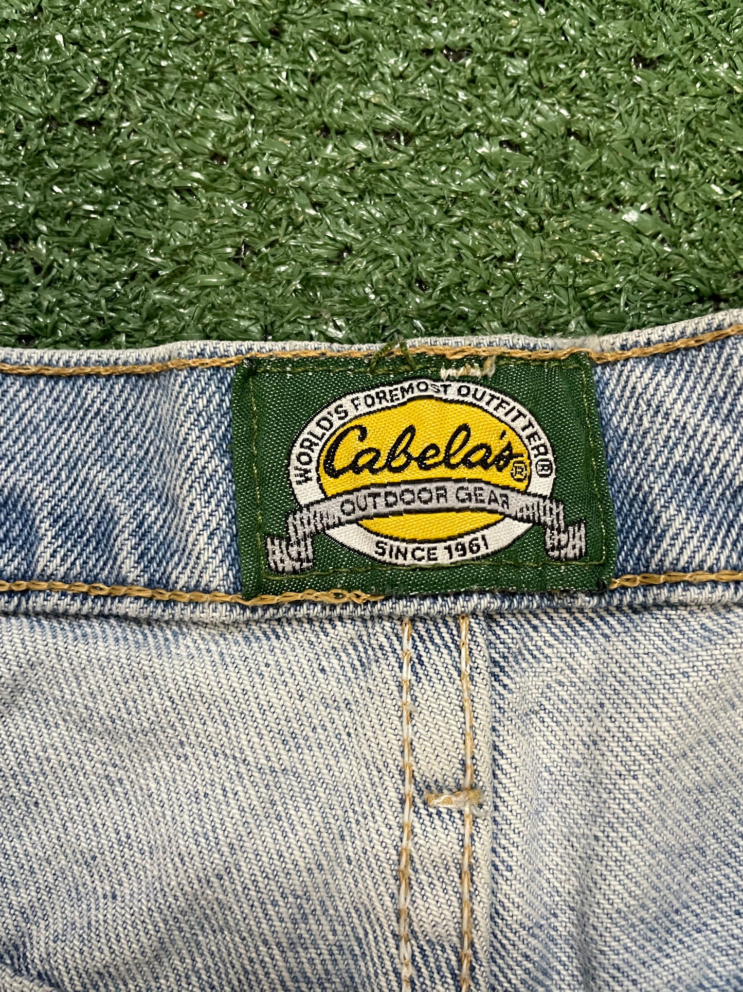 Cabela’s light wash jean shorts