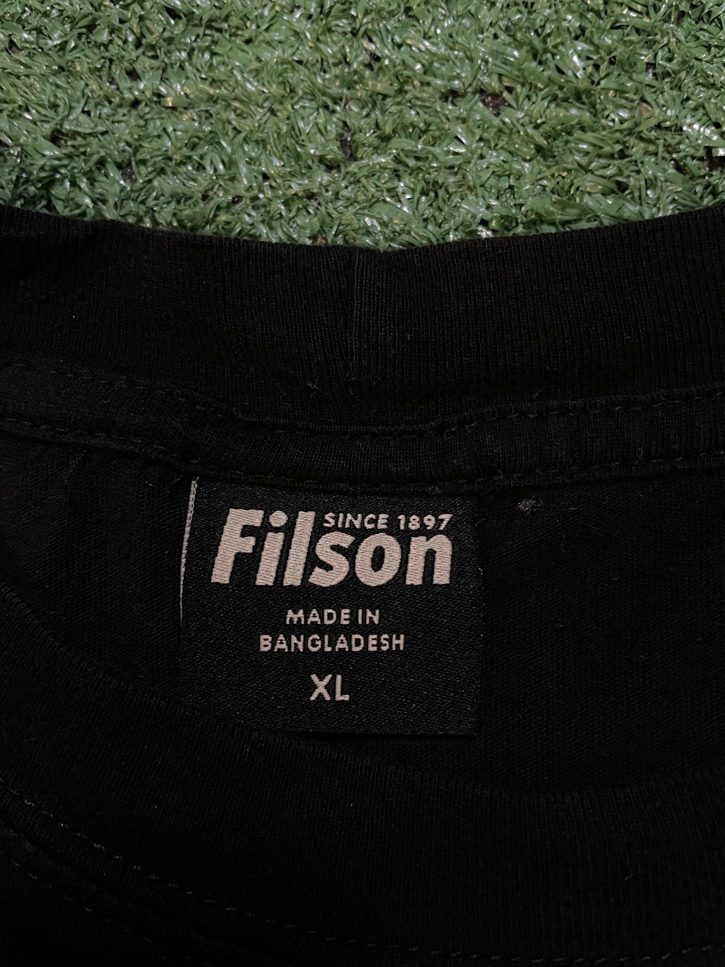 Filson black pocket tee