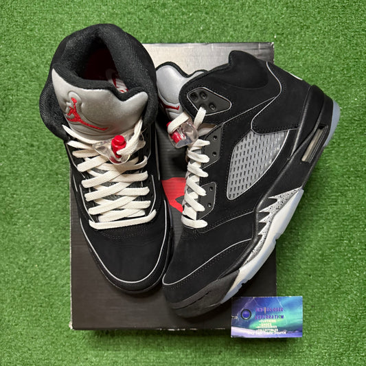 Jordan 5 Black Metallic Reimagined 9 Men “Preowned”