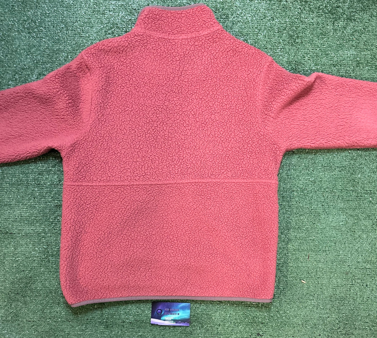 Patagonia pink marsupial fleece pullover