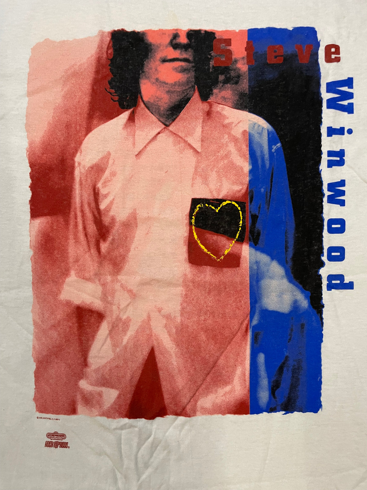 vintage 1991 Steve Winwood Refugees of the Heart tour tee