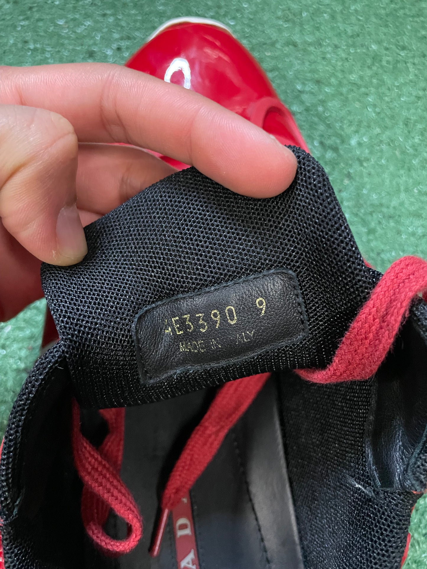 Prada America cup red size 10men/11.5women