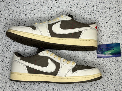 Jordan 1 Low Travis Scott Reverse Mocha 11.5 Men/13 Women “Preowned”