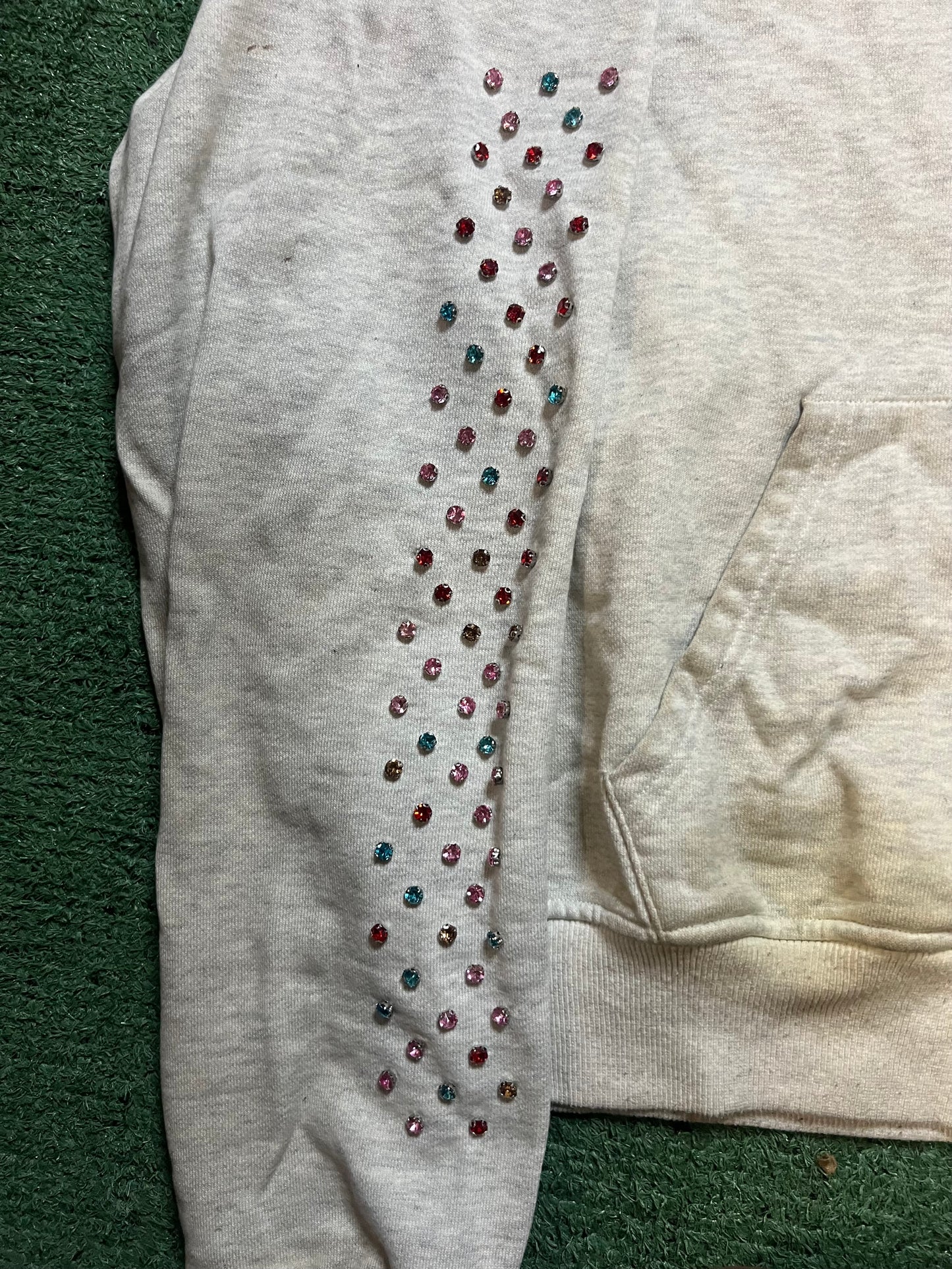 Azva studios crystal grey hoodie
