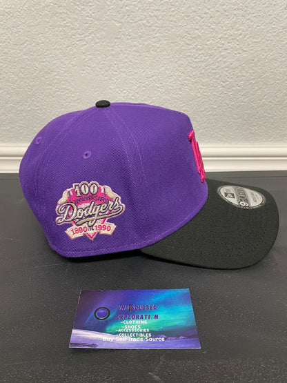 LA Los Angeles Dodgers 100 year anniversary purple and pink hat