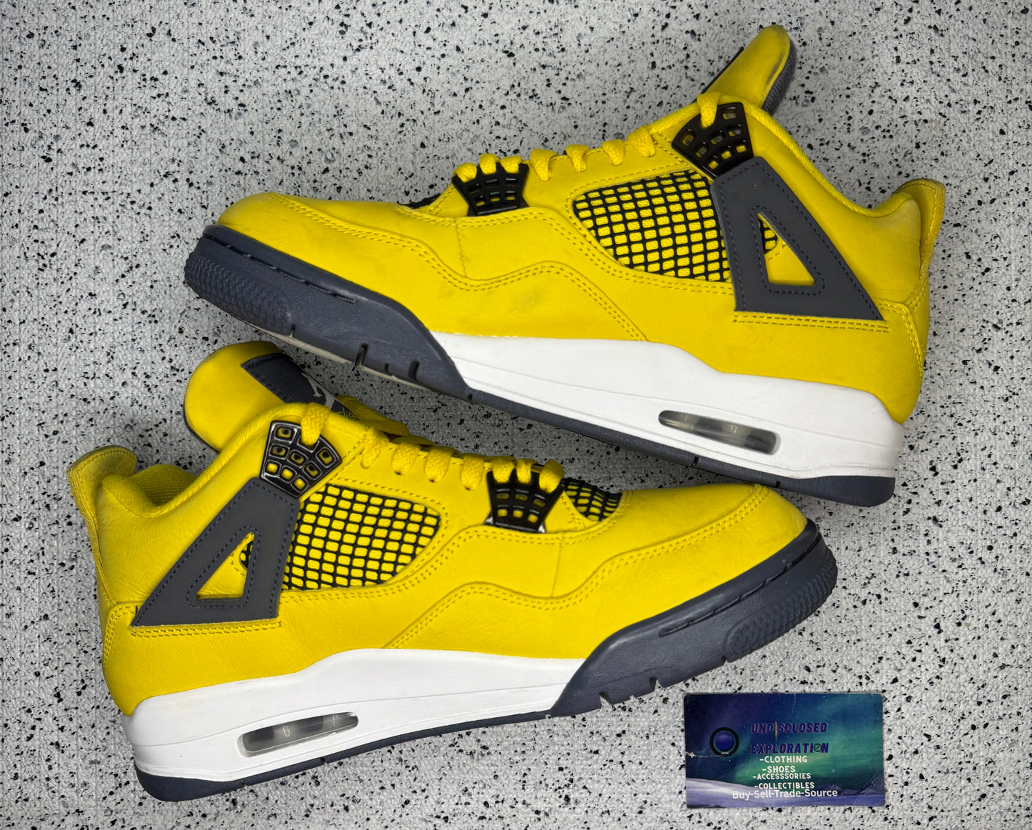 Jordan 4 Lightning 9 Men/10.5 Women “Preowned”