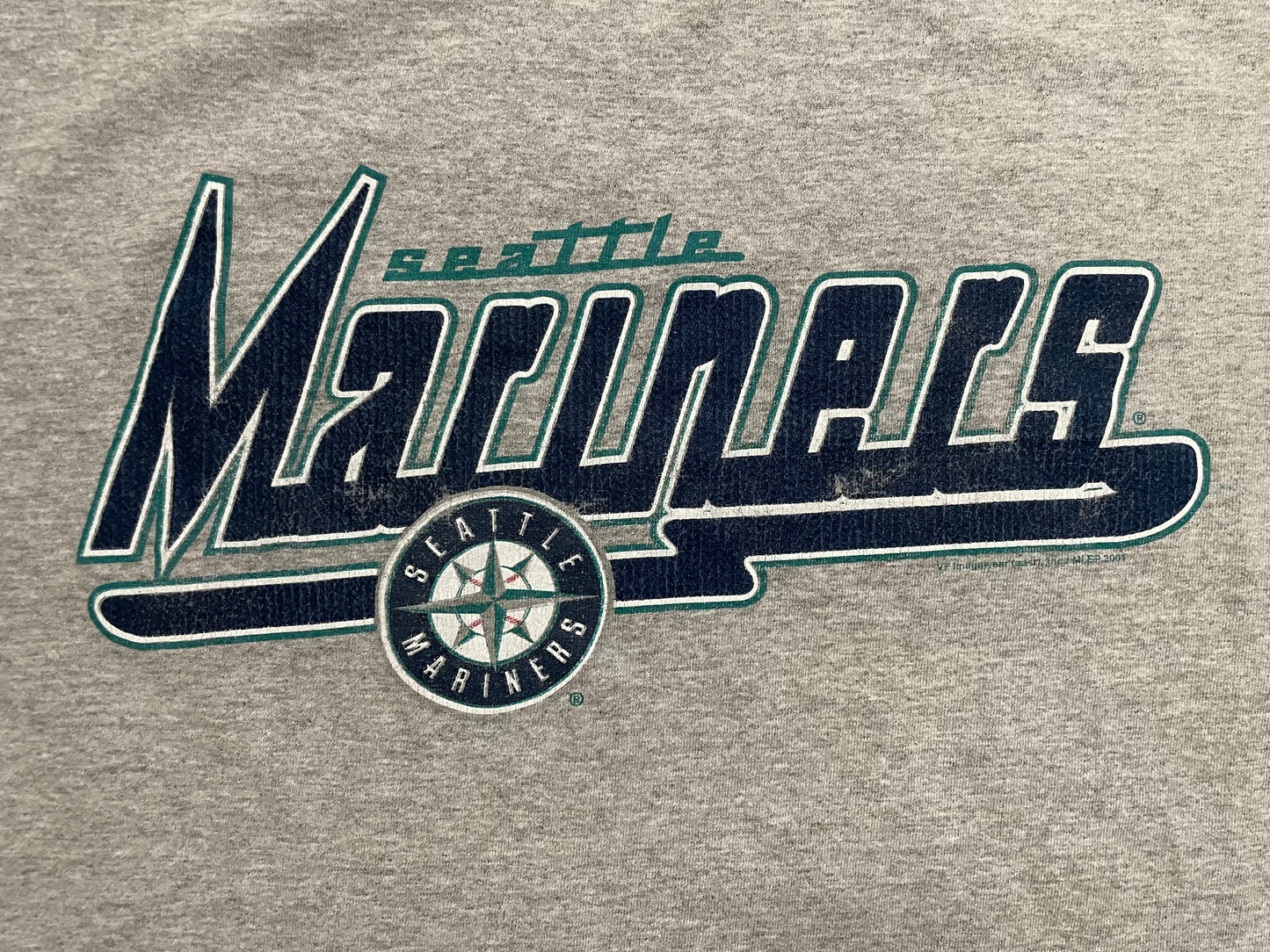 Vintage 1990s Seattle Mariners grey Longsleeve tee