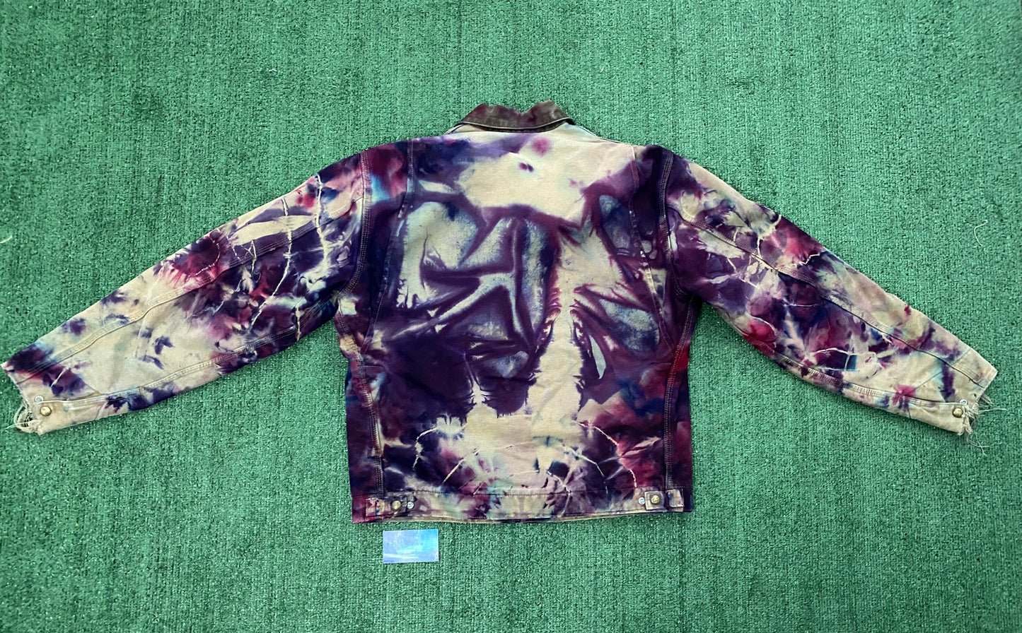 Vintage tie dye Carhartt Detroit Jacket