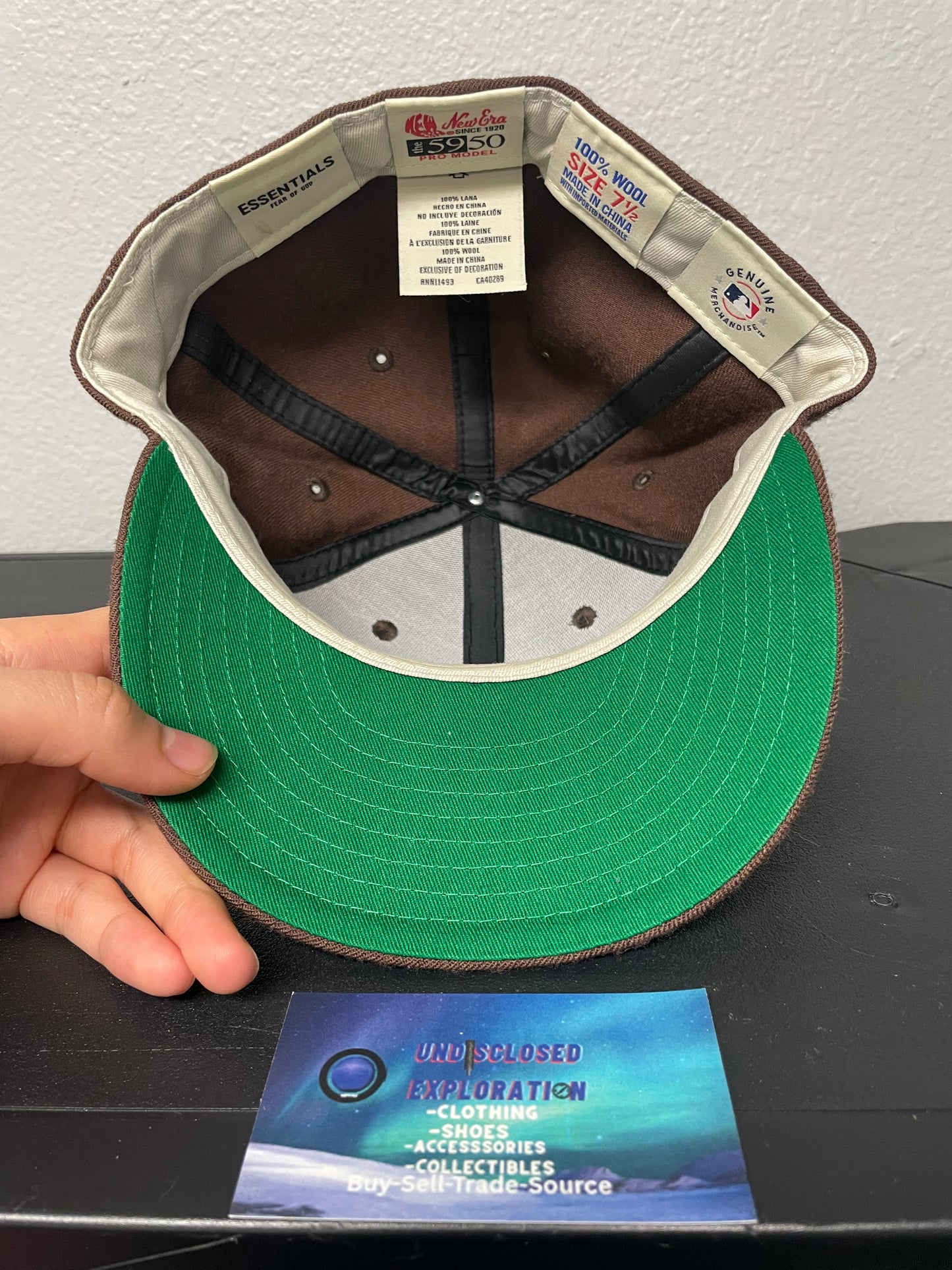 Fear Of God X New Era brown fitted hat