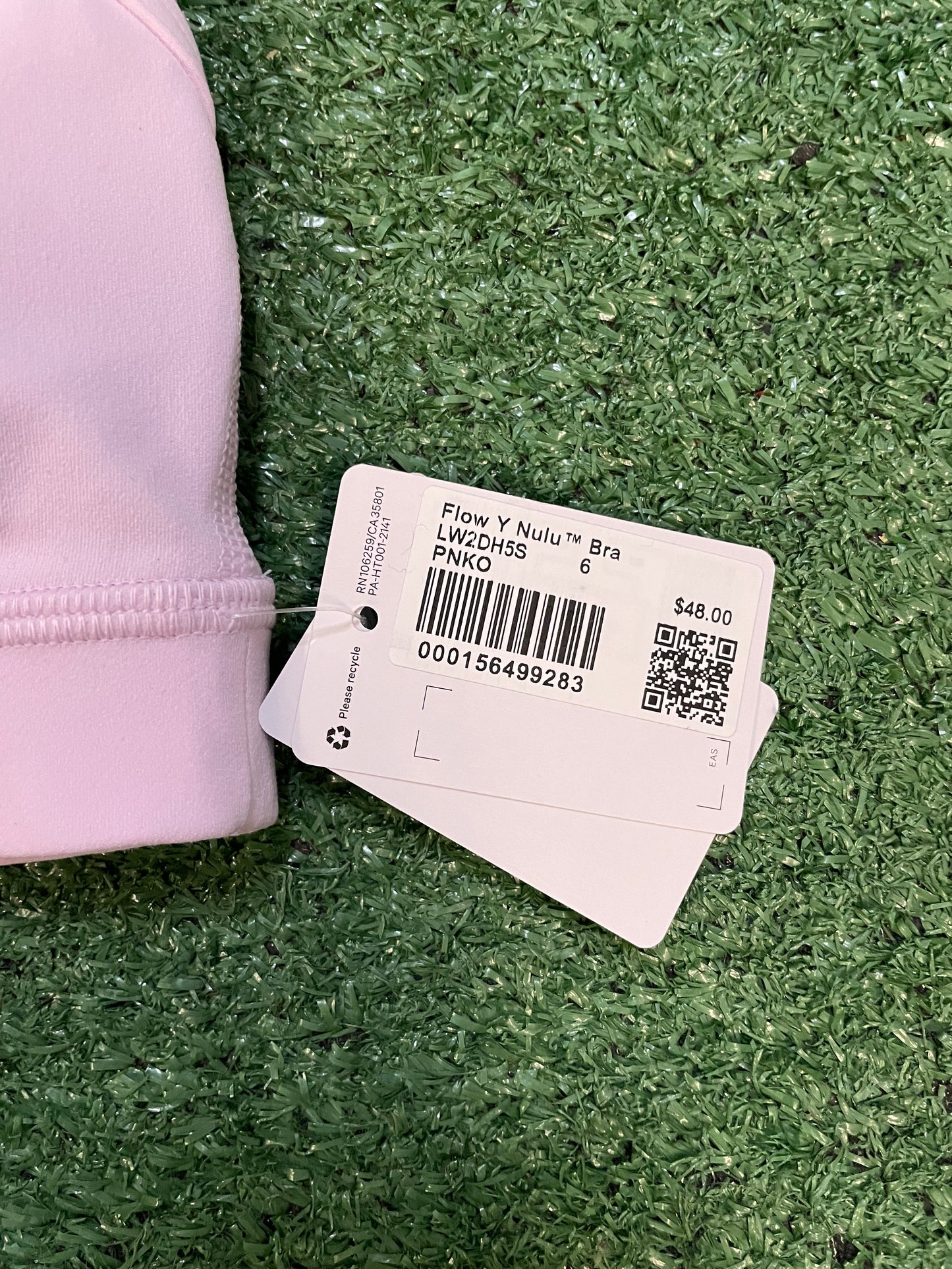 Lululemon Flow Y Nulu pink Bra