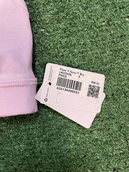 Lululemon Flow Y Nulu pink Bra