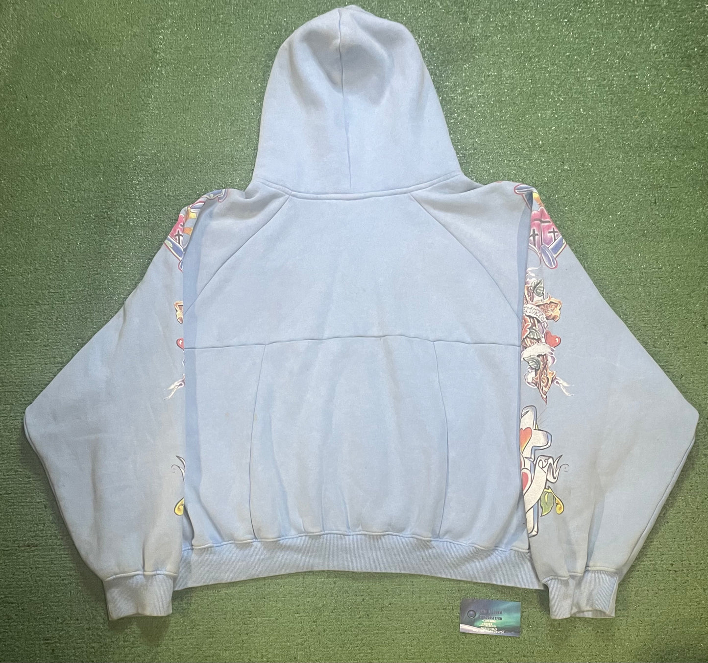 We Are Righteous Risen King Zip Up blue Hoodie