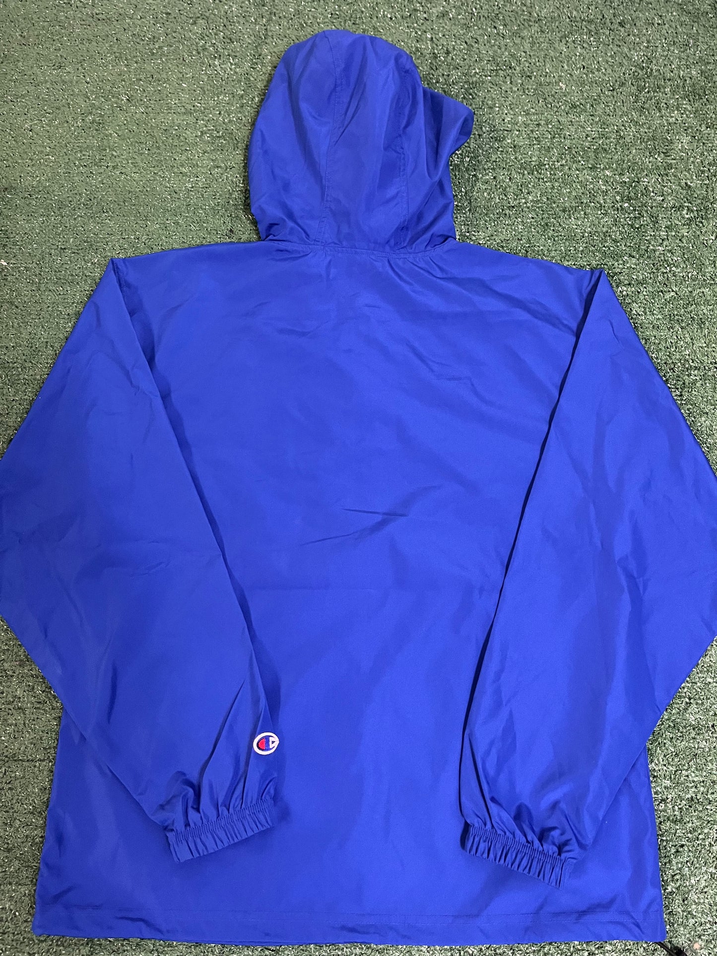 Champion half zip windbreaker blue hoodie