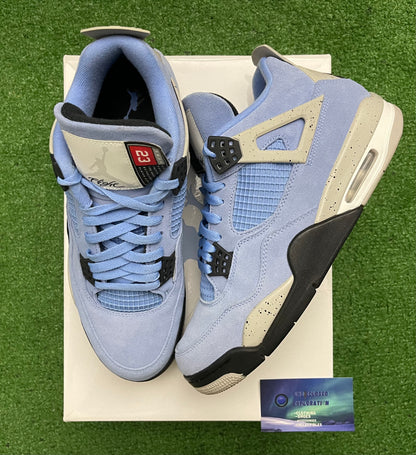 Jordan 4 University Blue 10.5 Men/ 12 Women “Preowned”