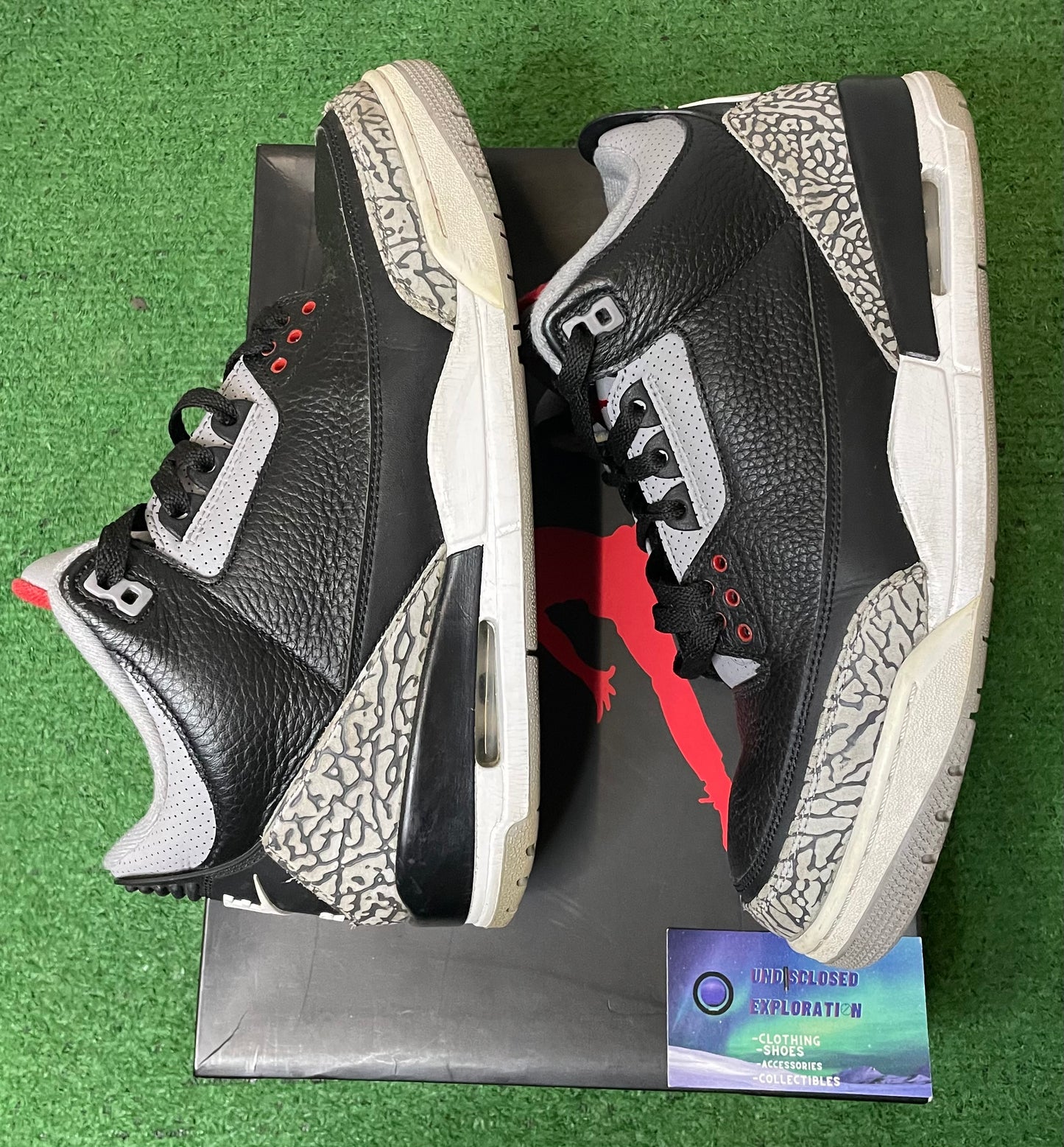 Jordan 3 black cement 2018 size 10.5men/12women